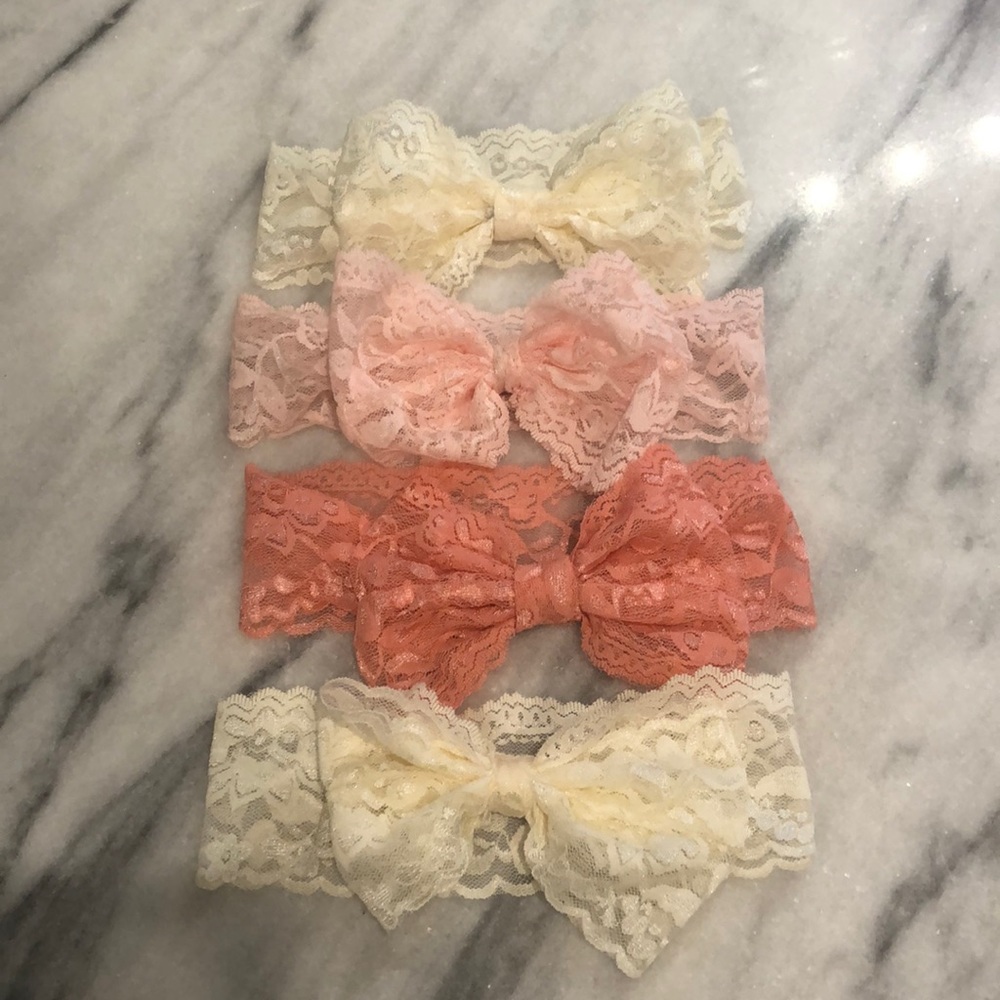 Baby girl lace bows